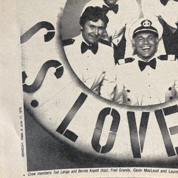 Gavin MacLeod (Only) Signed Local TV Guide Newsday TV Cast Series 1979 Love Boat - Picture 4 of 4